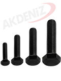 Akdeniz DIN933 M5*25 Mm Siyah Cıvata 5000 Adet