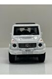 Mercedes G63 Jeep 4'Lü Set Koleksiyonluk Metal Sesli Işıklı Diest Car Oyuncak model Araba 12 cm