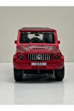 Mercedes G63 Jeep 4'Lü Set Koleksiyonluk Metal Sesli Işıklı Diest Car Oyuncak model Araba 12 cm