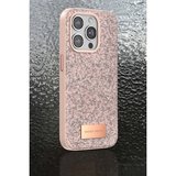Onegif İphone 15 Pro Max Bright Simli Kapak - Pembe