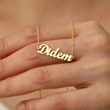 925 Ayar Gümüş Kişiye Özel İsim Kolye