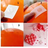 Balon Damla Etiket - 100 Adet
