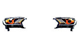 Ford Ranger Far Mustang Görünümlü Ledli Sağ Sol Set 2016-2021 Turuncu iç