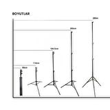 Gdx LS-288 Plus Havalı Kalın Işık Ayağı (280 CM)