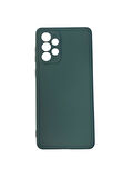 Galaxy A73 ile Uyumlu Cappy Silikon Kılıf Yeşil