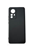 Redmi 12 Pro ile Uyumlu Cappy Silikon Kılıf Siyah