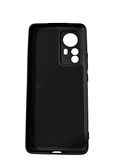 Redmi 12 Pro ile Uyumlu Cappy Silikon Kılıf Siyah