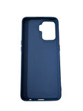 Reno 5 Lite ile Uyumlu Cappy Silikon Kılıf Lacivert