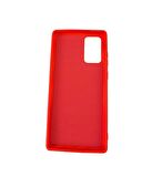 Galaxy Note 20 ile Uyumlu Cappy Silikon Kılıf Kırmızı