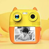Çocuklar İçin Anında Baskı 1080P Hd Mini Kamera  Şarj Edilebilir Şipşak Fotoğraf  Makinesi