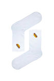Hot Dog Nakışlı Tenis Spor Çorap