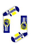 Unisex Beyaz Golden Basketbol Spor Çorap
