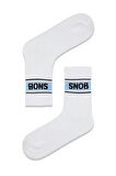 Snob Yazılı Tenis Spor Çorap