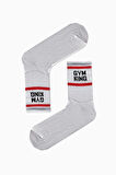 Çemberli Gym Kıng Yazılı Tenis Spor Çorap