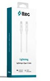 2DK40B TTEC TYPE-C - LIGHTNING HIZLI ŞARJ KABLOSU 150CM-BEYAZ