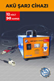 ATLAS AKÜ ŞARJ CİHAZI 12 VOLT 90 AMPER 5 YIL GARANTİ