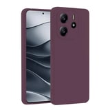 Redmi Note 14 4G Kılıf First Silikon - Mürdüm