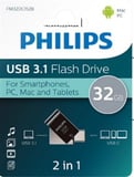 FM32DC152B/00 32Gb 2 IN 1 TYPE-C/USB 3.1 Siyah Gri USB Bellek