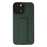 iPhone 12 Pro Max Kılıf Mega Standlı Silikon - Yeşil
