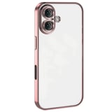 iPhone 16 Plus Kılıf Razer Lensli Silikon - Pembe
