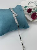 Rodyum Zirkon Taşlı Pirinç Zirkon Bileklikler 18+2 Cm  - Kbl0291