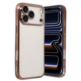 iPhone 17 Pro Razer Lensli Silikon - Çöl Titanyum