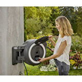 Gardena 18647-55 Akülü Duvara Monte Hortum Kutusu Powerroll XXl Seti 40 M