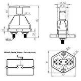 Büyük Tip Metal Akü Devre Kesici Şalter - 12V 24V 48V 400A