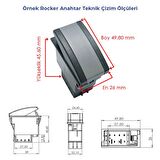 KARSAN J10 Arka Sis Lamba Anahtarı - Ampullü 12V