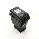 NEW HOLLAND Traktör Universal Cam Yıkama Anahtarı - Ampullü 12V