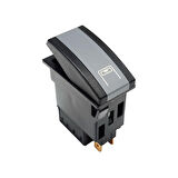 OTOKAR Kent Otobüs Hat Levha Anahtar Düğme Rocker Switch 6 Pin (On-On) - Ampullü 24V