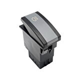 OTOKAR Kent Otobüs Ön Sis Lambası Anahtar Düğme Rocker Switch 6 Pin (On-On) - Ampullü 24V
