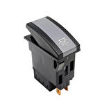 OTOKAR Doruk Otobüs İç Aydınlatma Anahtar Düğme Rocker Switch 6 Pin (Off-On-On) - Ampullü 24V