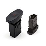 Dacia Symbol, Logan, Sandero, Duster - Flaşör Anahtarı - 8 Pin