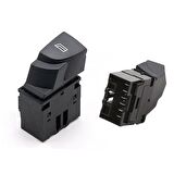 Fiat Ducato 2, Jumper 2, Boxer 2 - Ön Sol Siyah Cam Açma Anahtarı 6 Pin