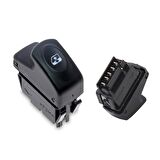 Renault Clio, Kangoo, Megane - Cam Açma Kapama Anahtarı - 5 Pin