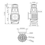 Römork Fişi ve Soketi (Uzun Gövde) Set Ürün - 13 Pin
