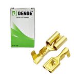 4.8mm Kablo Ucu Tırnaklı Dişi Terminal Sarı Kablo Pabuç (Paket İçeriği 500 Adettir)