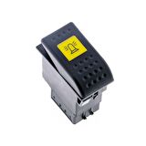 Universal Döner Uyarı Işığı Tepe Lamba Düğmesi Anahtarı 2 Pin Rocker Switch Buton - Ampullü 12V