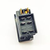 Universal Çift Çeker Düğmesi Anahtarı 6 Pin Rocker Switch Buton - Ampullü 12V