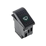 Universal Silecek Düğmesi Anahtarı 4 Pin Rocker Switch Buton - Ampullü 12V