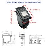 Universal Silecek Düğmesi Anahtarı 4 Pin Rocker Switch Buton - Ampullü 12V