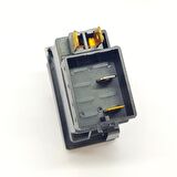 Universal Pozisyon Lamba Düğmesi Anahtarı 2 Pin Rocker Switch Buton - Ampullü 12V