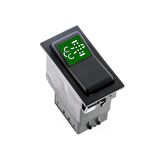 Universal Motor Emisyon Filtre Düğmesi Anahtarı 6 Pin Rocker Switch - Ampullü 24V