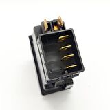 Universal Silecek Düğmesi Anahtarı 4 Pin Rocker Switch - Ampullü 24V