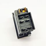 Universal Silecek Düğmesi Anahtarı 6 Pin Rocker Switch - Ampullü 12V