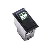 Universal Cam Açma Kapama Düğmesi Anahtarı 6 Pin Rocker Switch - Ampullü 12V