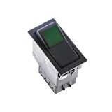 Universal Yeşil Lensli Anahtar Düğme 3 Pin Rocker Switch - Ampullü 24V
