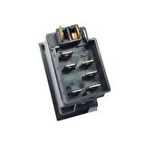 Universal Sinyal Flaşör Düğmesi Anahtarı 6 Pin Rocker Switch - Ampullü 24V