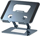 Microcase Metal Laptop Tablet Stand Yükseltici Ergonomik Tasarım Laptop Standı - GRİ AL4720